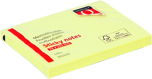 Memoblok Quantore 76x101mm geel 100 vel-4
