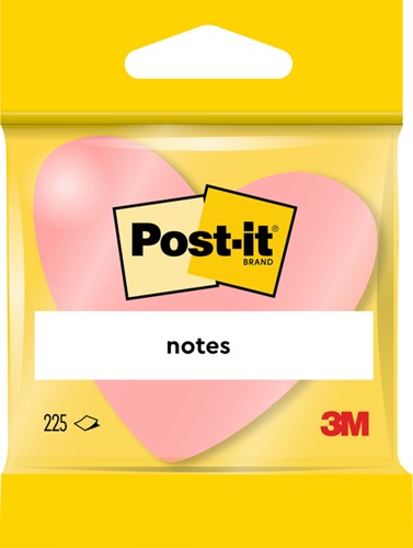 Memoblok Post-it Vormen 2007 70x70mm kubus hart roze-3