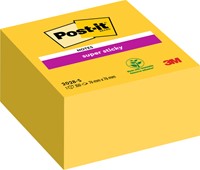 Memoblok Post-it 2028 Super Sticky 76x76mm kubus geel
