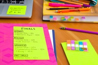 Memoblok Post-it 4690 Super Sticky 101x152mm Cosmic 3 stuks-1