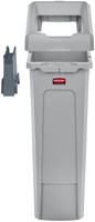 Afvalbak Rubbermaid Slim Jim Recyclestation starterset 87 liter grijs