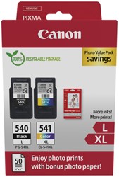 Inktcartridge Canon PG-540L CL-541XL zw+kl+papier