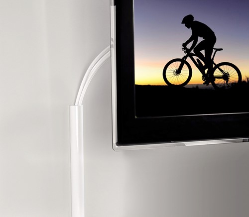 Kabelkanaal Hama halfrond 110/3,3/1,8 cm aluminium wit-3