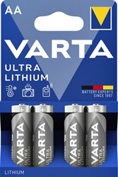 Batterij Varta Ultra lithium 4x AA