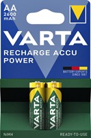 Batterij oplaadbaar Varta 2x AA 2600mAh ready2use