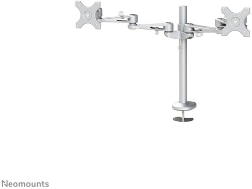 Monitorarm Neomounts D935DG 2x10-27" doorvoer zilvergrijs-3