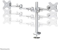 Monitorarm Neomounts D935DG 2x10-27" doorvoer zilvergrijs-2