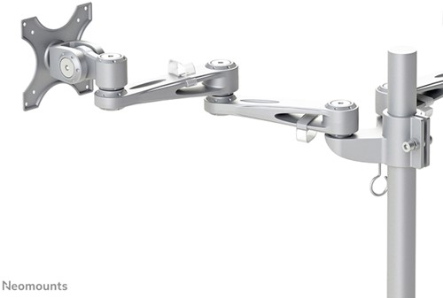 Monitorarm Neomounts D935DG 2x10-27" doorvoer zilvergrijs-3