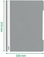 Snelhechter Leitz Standaard A4 gerecycled PP geel-2