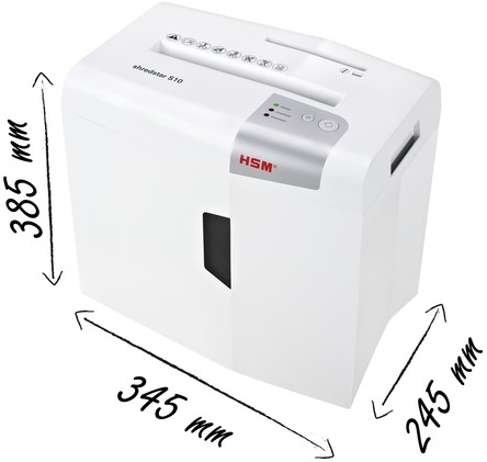 Papiervernietiger HSM shredstar S10 stroken 6mm-2