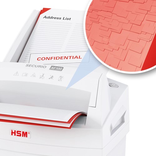 Papiervernietiger HSM Securio AF100 snippers 4x25mm-4