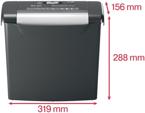 Papiervernietiger Rexel Momentum S206 stroken 6mm-3