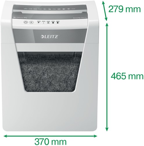 Papiervernietiger Leitz IQ Office P5 snippers 2x15mm-11