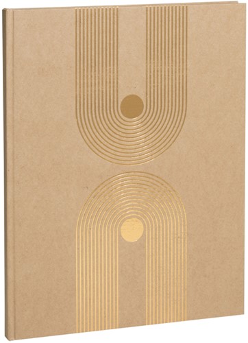 Gastenboek Exacompta Graphik 270x220mm blanco kraft-1