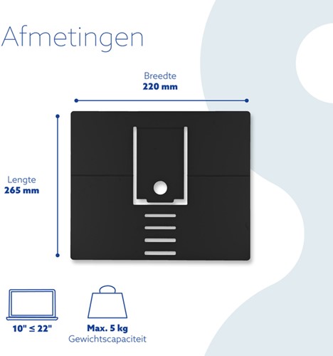 Laptopstandaard R-Go Riser Attachable-1