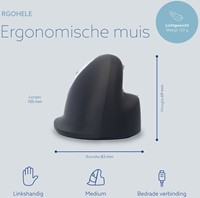 Muis R-Go Ergonomisch HE Break Draad Links M-2