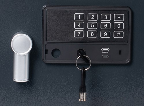 Kluis Pavo elektronisch 430x350x330mm donkergrijs-3