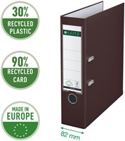 Ordner Leitz 1010 180° 80mm PP A4 bruin-3