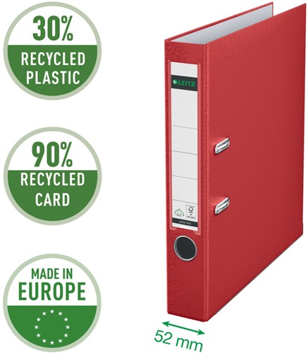 Ordner Leitz 1015 180° 50mm PP A4 rood-3
