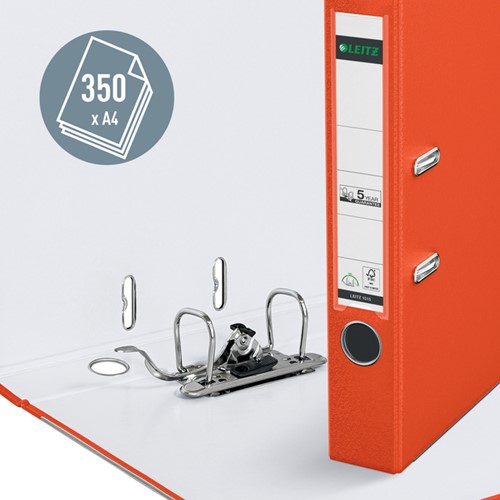 Ordner Leitz 1015 180° 52mm PP A4 lichtrood-1