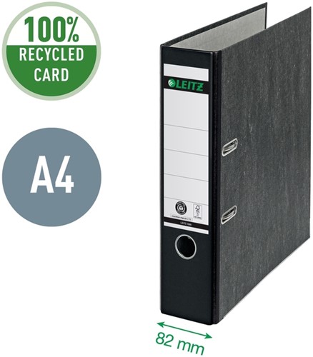 Ordner Leitz 1080 180° 80mm karton A4 zwart-9