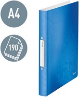 Ringband Leitz WOW A4 2-rings O-mechaniek 25mm PP blauw-1