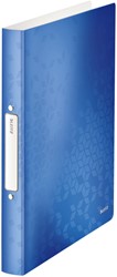 Ringband Leitz WOW A4 2-rings O-mechaniek 25mm PP blauw