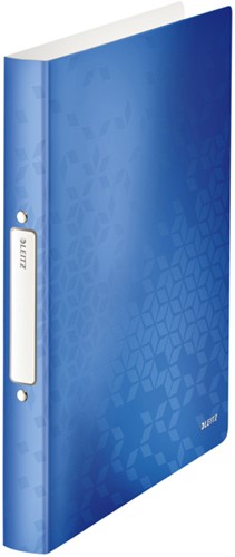 Ringband Leitz WOW A4 2-rings O-mechaniek 25mm PP blauw