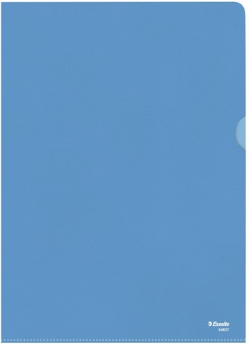 Insteekmap L-model Esselte standaard A4 0.11mm PP blauw 100 stuks