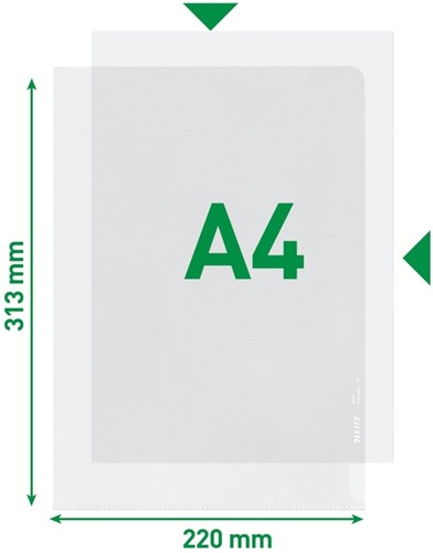 Insteekmap L-model Leitz Premium 0.13mm PP A4 transparant 100 stuks-6