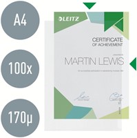 Insteekmap L-model Leitz Premium copy safe 0.17mm PP A4 transparant 100 stuks-1