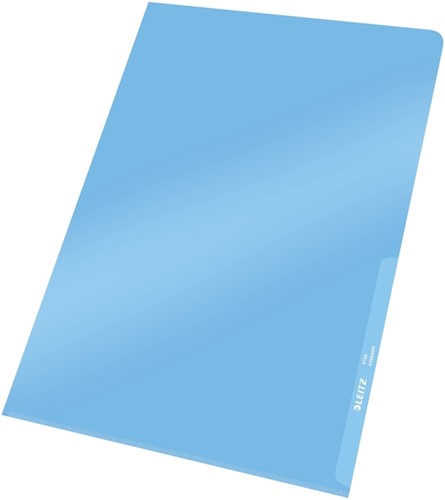 Insteekmap L-model Leitz Premium lasnaad copy safe 0.15mm PVC A4 blauw 100 stuks-2