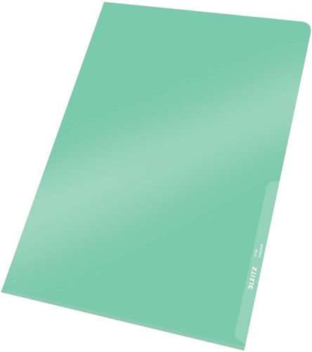 Insteekmap L-model Leitz Premium copy safe 0.15mm PVC A4 groen 100 stuks-1