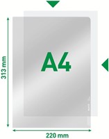 Insteekmap L-model Leitz Premium copy safe 0.15mm PVC A4 glashelder 100 stuks-6
