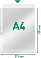 Showtas Leitz Premium standaard copy safe 0.08mm PP A4 transparant 100 stuks-10