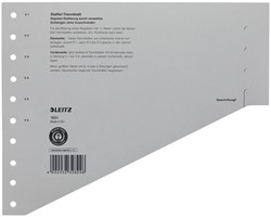 Scheidingsbladen Leitz A4 karton 200gr 11-gaats grijs 100 stuks