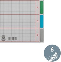 Tabbladen Leitz 4-gaats 4350 6-delig grijs karton-7