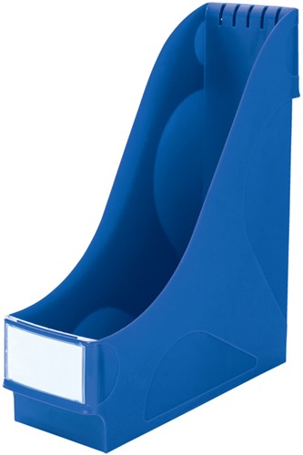 Tijdschriftencassette Leitz extra breed blauw
