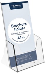 Folderhouder Europel 1/3 A4 transparant