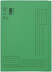 Vouwmap Quantore A4 ongelijke zijde 250gr groen