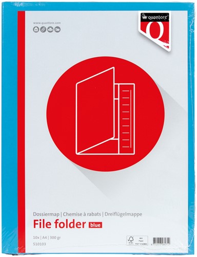 Dossiermap Quantore A4 300gr blauw-2