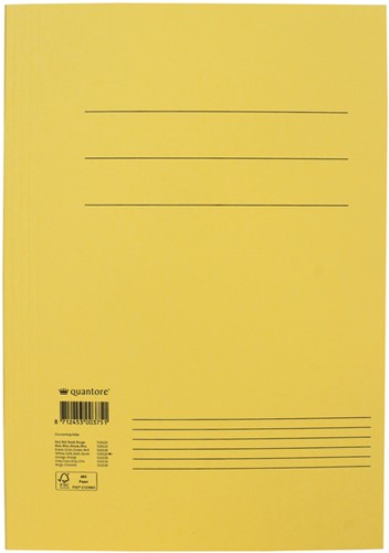 Dossiermap Quantore folio 250gr geel
