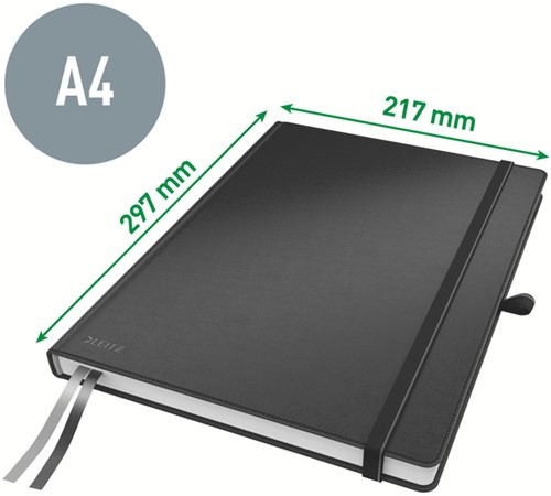 Notitieboek Leitz Complete A4 lijn 160 pagina's 100gr zwart-2