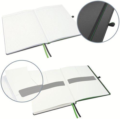 Notitieboek Leitz Complete A4 lijn 160 pagina's 100gr zwart-1