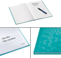 Notitieboek Leitz WOW A4 160 pagina's 90gr lijn ijsblauw-2