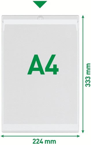 Insteekmap U-model Leitz Premium met ophangoog 0.20mm PVC A4 transparant 50 stuks-2