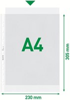 Showtas Leitz Premium 0.10mm PP A4 transparant 100 stuks-10