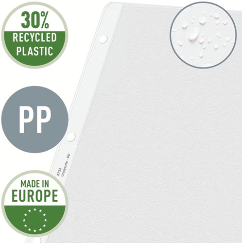 Showtas Leitz Premium copy safe 0.13mm PP A3 landscape transparant 50 stuks-6