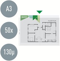 Showtas Leitz Premium copy safe 0.13mm PP A3 landscape transparant 50 stuks-1