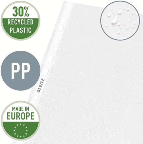 Showtas Leitz Premium standaard 11-gaats copy safe 0.085mm PP A4 transparant 100 stuks-7